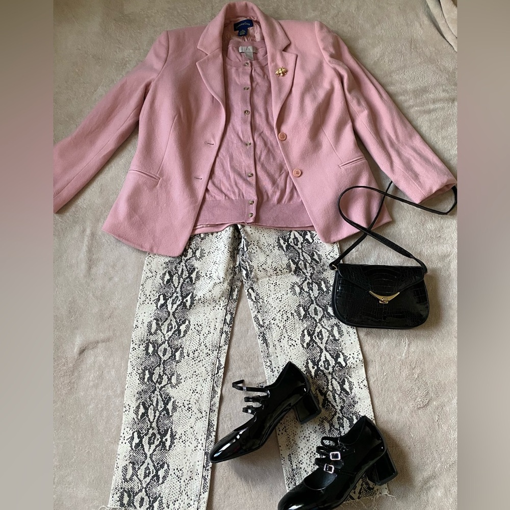 Pink Wool Blazer